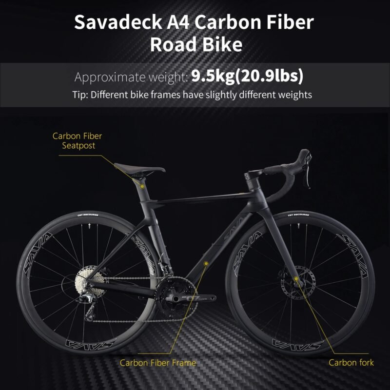 SAVA A4 – Vélo de Route Carbone 20S – Image 5